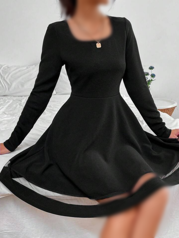پیراهن مجلسی زنانه کرپ عروسکی کوتاه